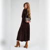 Velvet Midi Skirt Hazelnut DF