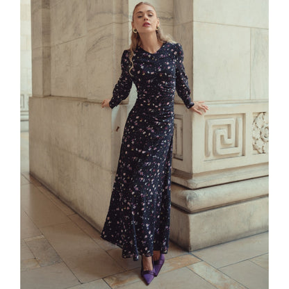 Michalie Midi Dress Preppy Floral Adina LV