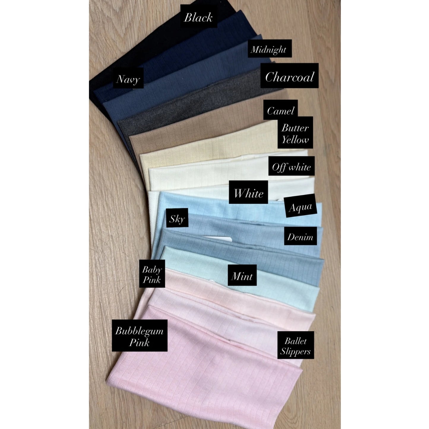 Pointelle Ribbed Headband Nicsessories