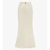 Mermaid Maxi Denim Skirt Cream Adina LV