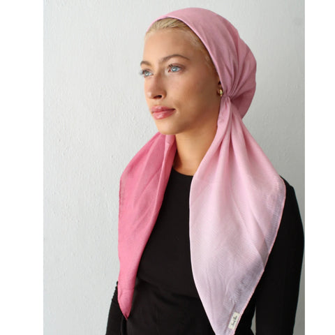 Ombre Pink Shimmer Headscarf SB
