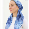 Denim Paisley Patchwork Headscarf SB
