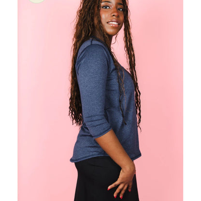 Denim Quarter Performance Top Transcendent