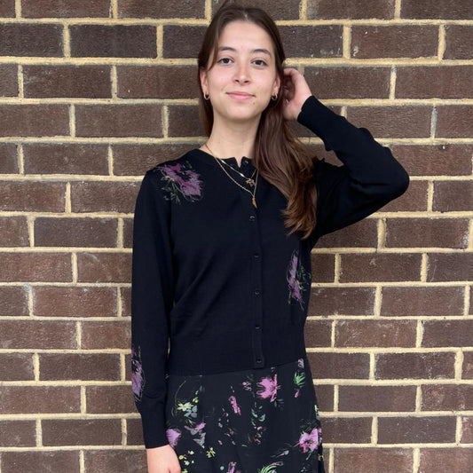 Bina Printed Cardigan