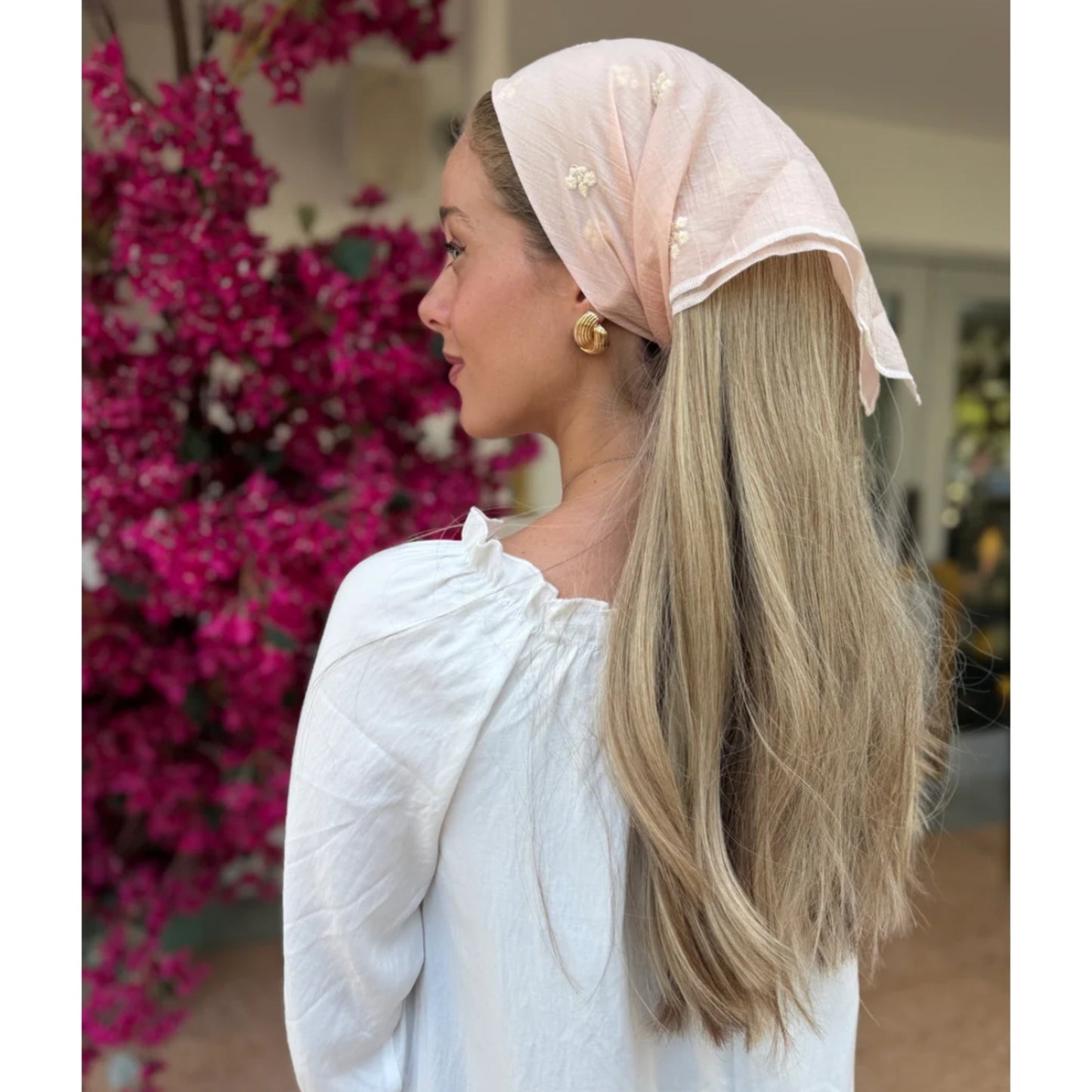 Floral Embroidery Bandana SB