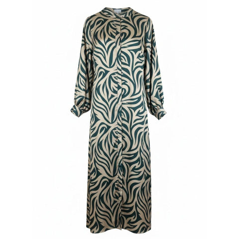 Spotlight Dress Geometric Sand/Pine