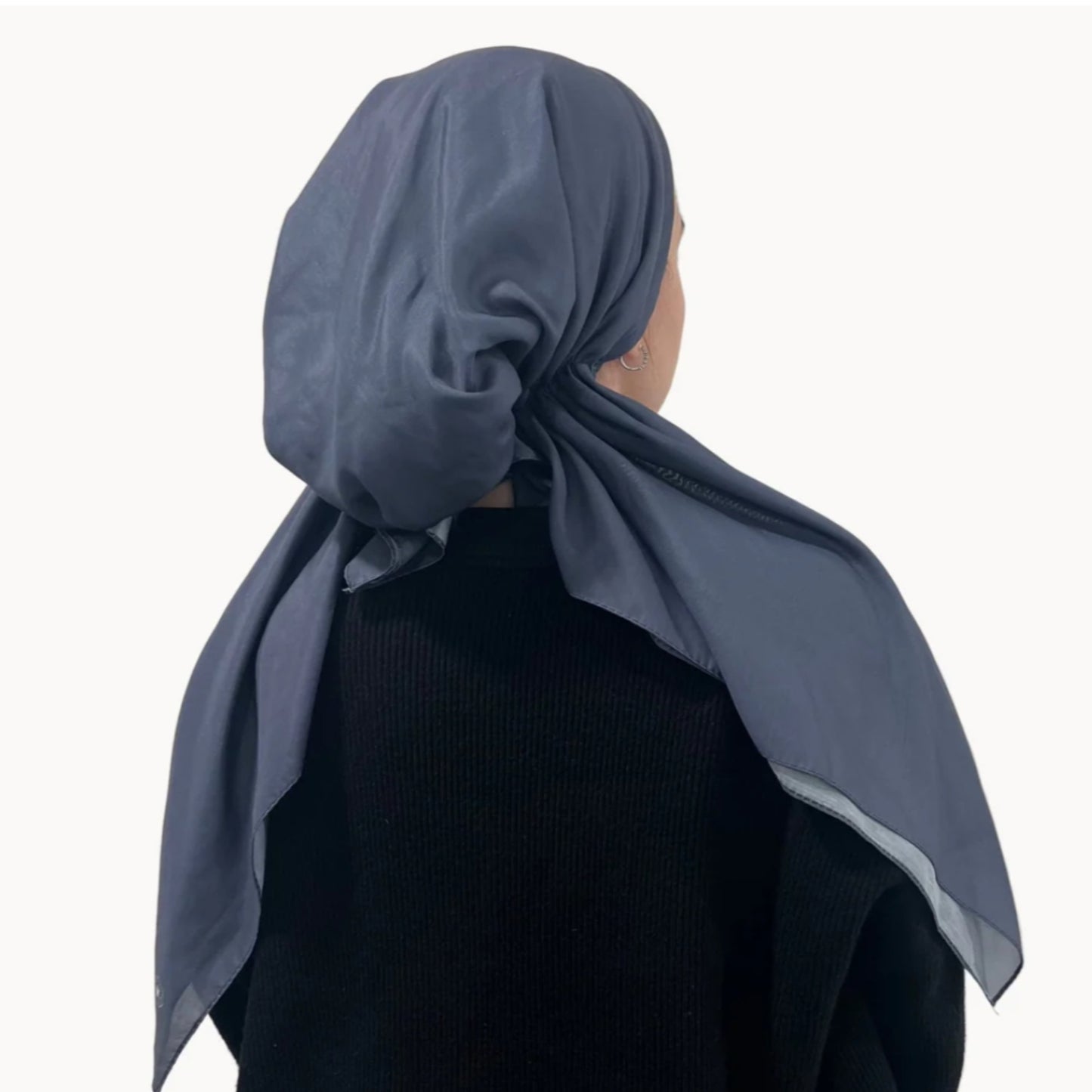 Midnight Blue Solid Headscarf Valeri (Many Styles) - The Mimi Boutique
