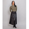 Olive Microribbed Mock Neck