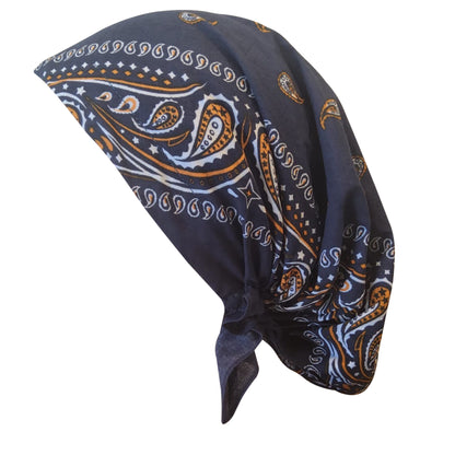 Paisley Cotton Bandana Pre-tied Headscarf  Revaz