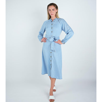 Blue Denim Abgin Shirt Dress - The Mimi Boutique