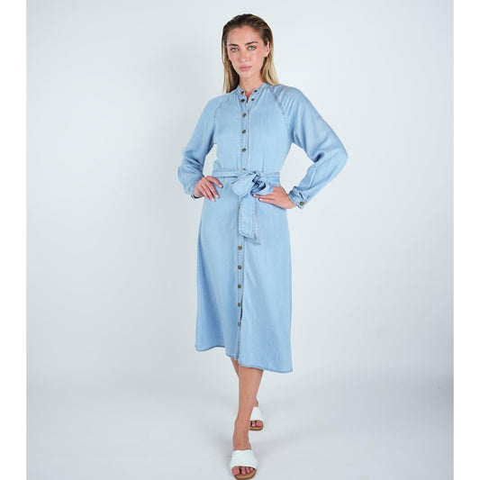 Blue Denim Abgin Shirt Dress - The Mimi Boutique