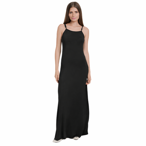 Modal Slip Dress Black
