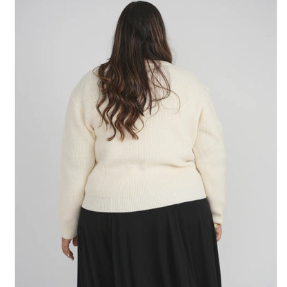Bow Cardigan Ivory - The Mimi Boutique