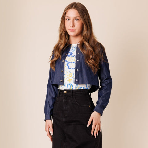 Large Paisley Print Tshirt Lilac Teen - The Mimi Boutique