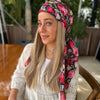Red Rose Bouquet Headscarf SB
