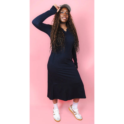 Black EverReady Maxi Dress Mesh Transcendent