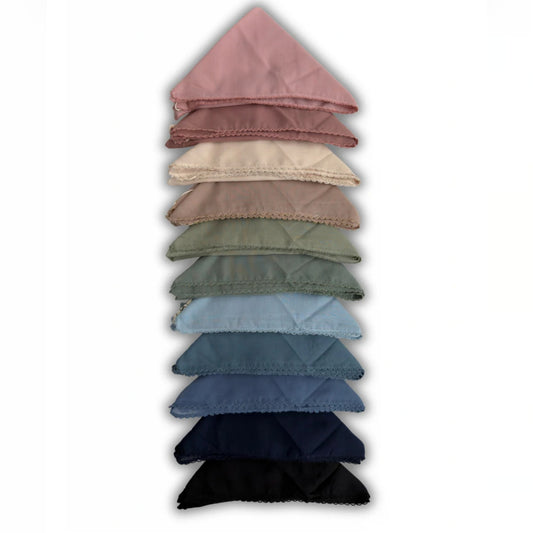 Pico Stitch Solid Square Headscarf SB