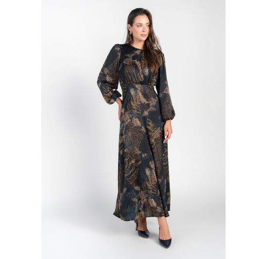 Becca Dress Navy Abstract Adina LV