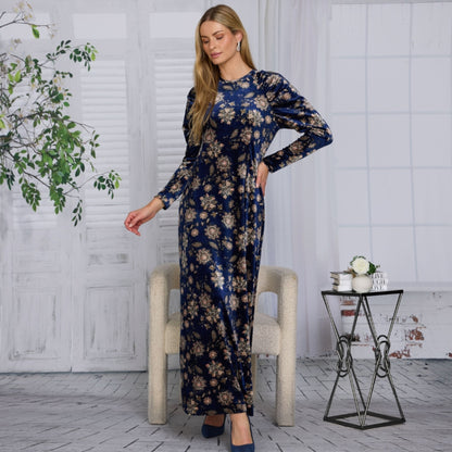 Ella Maxi Navy Floral - The Mimi Boutique