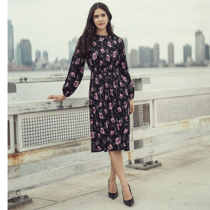 Jenna Plus Purple Floral Dress