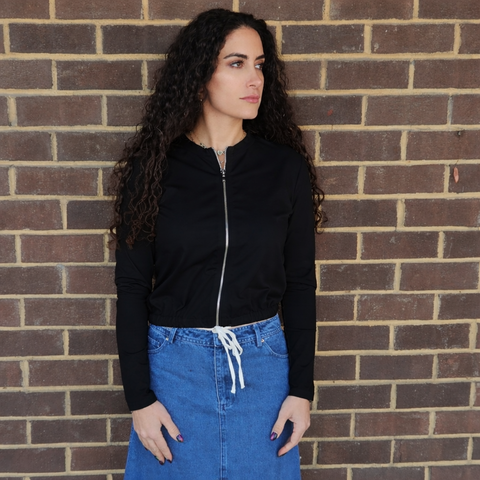 Black Zip Top