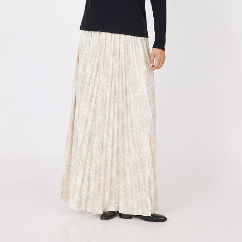 Cream Printed Floral Skirt OC