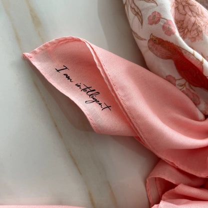 Vintage Peach Plume Headscarf Valeri Many Styles