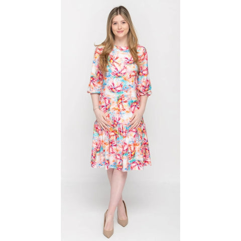 Casey Print Tier Dress Multi