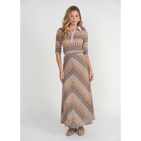 Crochet Maxi Skirt Chevron Adina LV