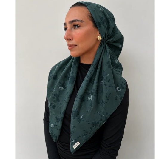 Emerald Bloom Headscarf SB