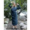 Slate Satin Dress