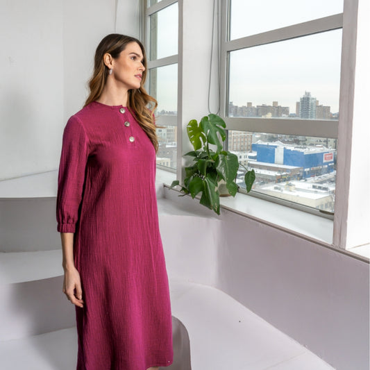 Heidi Dress Pink - The Mimi Boutique