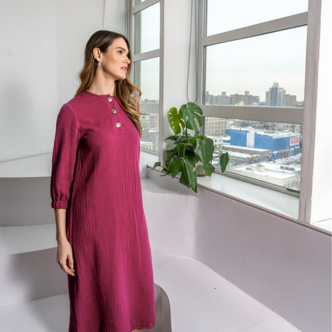 Heidi Dress Pink - The Mimi Boutique