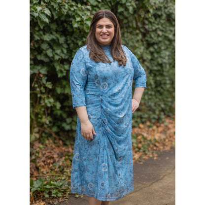 Muse Dress Sky Blue Floral