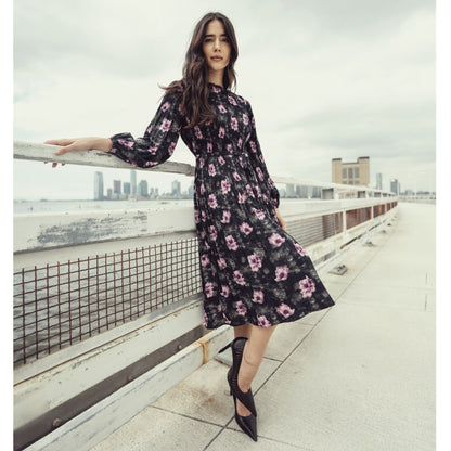 Jenna Plus Purple Floral Dress