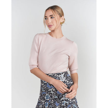 Pink 3/4 Sleeve Sweater Adina LV - The Mimi Boutique