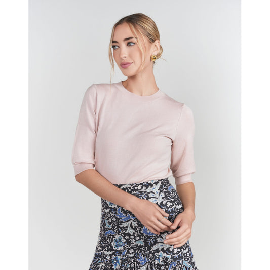 Pink 3/4 Sleeve Sweater Adina LV - The Mimi Boutique