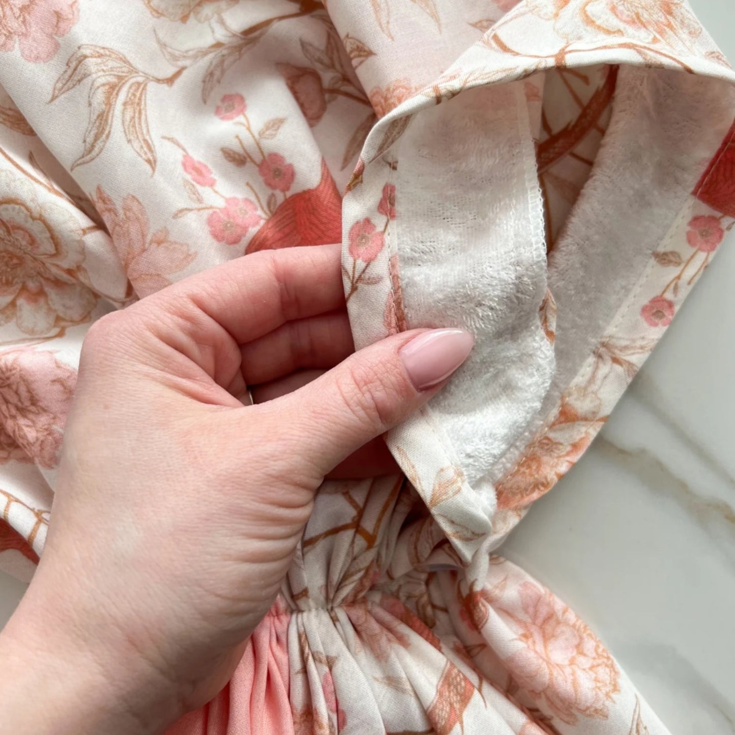 Vintage Peach Plume Headscarf Valeri Many Styles
