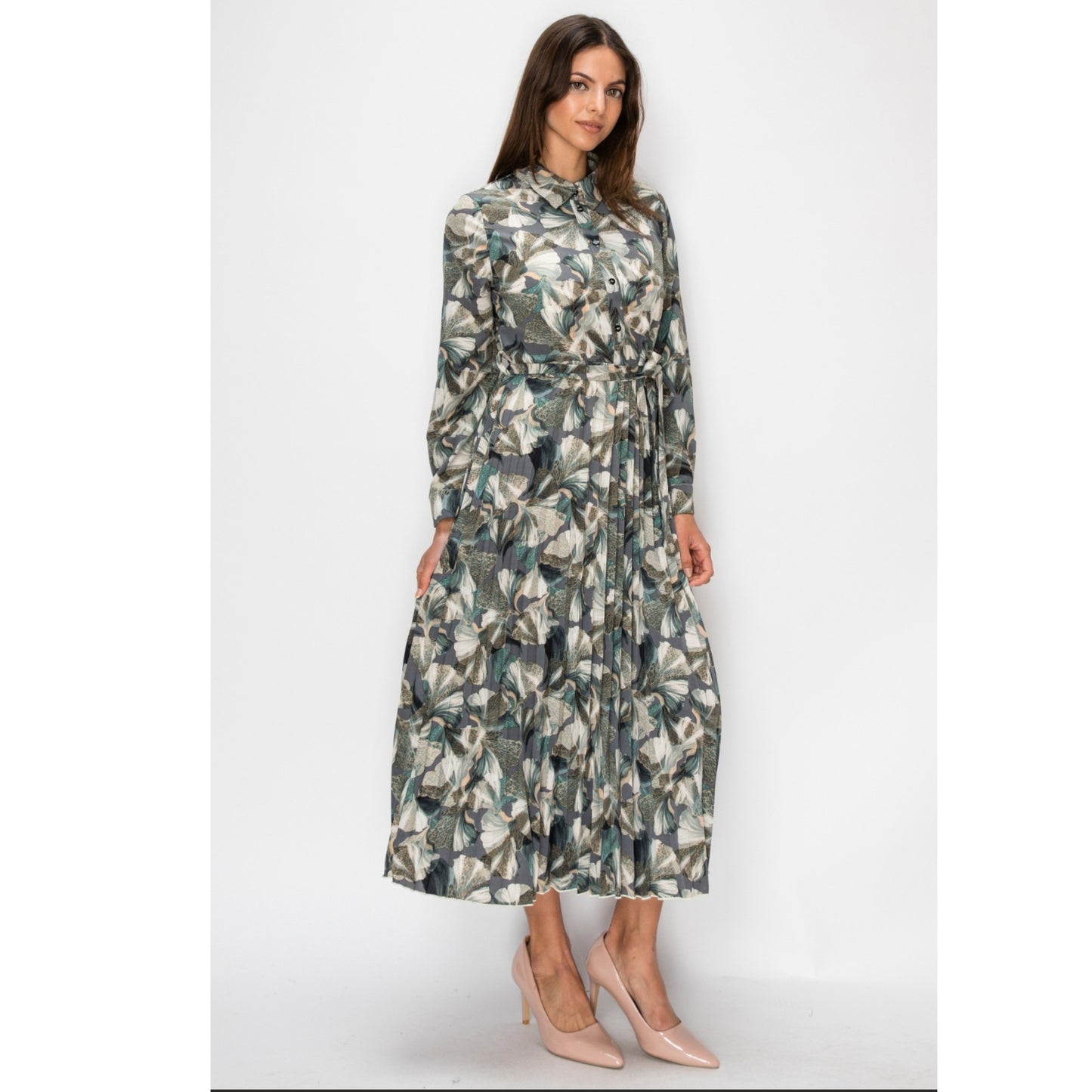 Green Petals Dress Yal