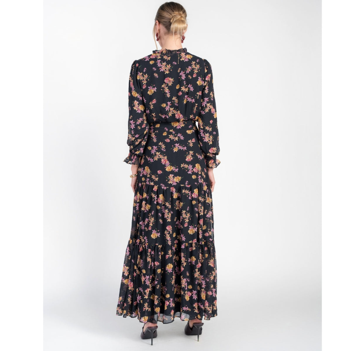 Zoe Maxi Dancing Pink & Yellow Flowers Adina LV