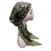 Leopard Print Color Border Pre-Tied Scarf Atifa