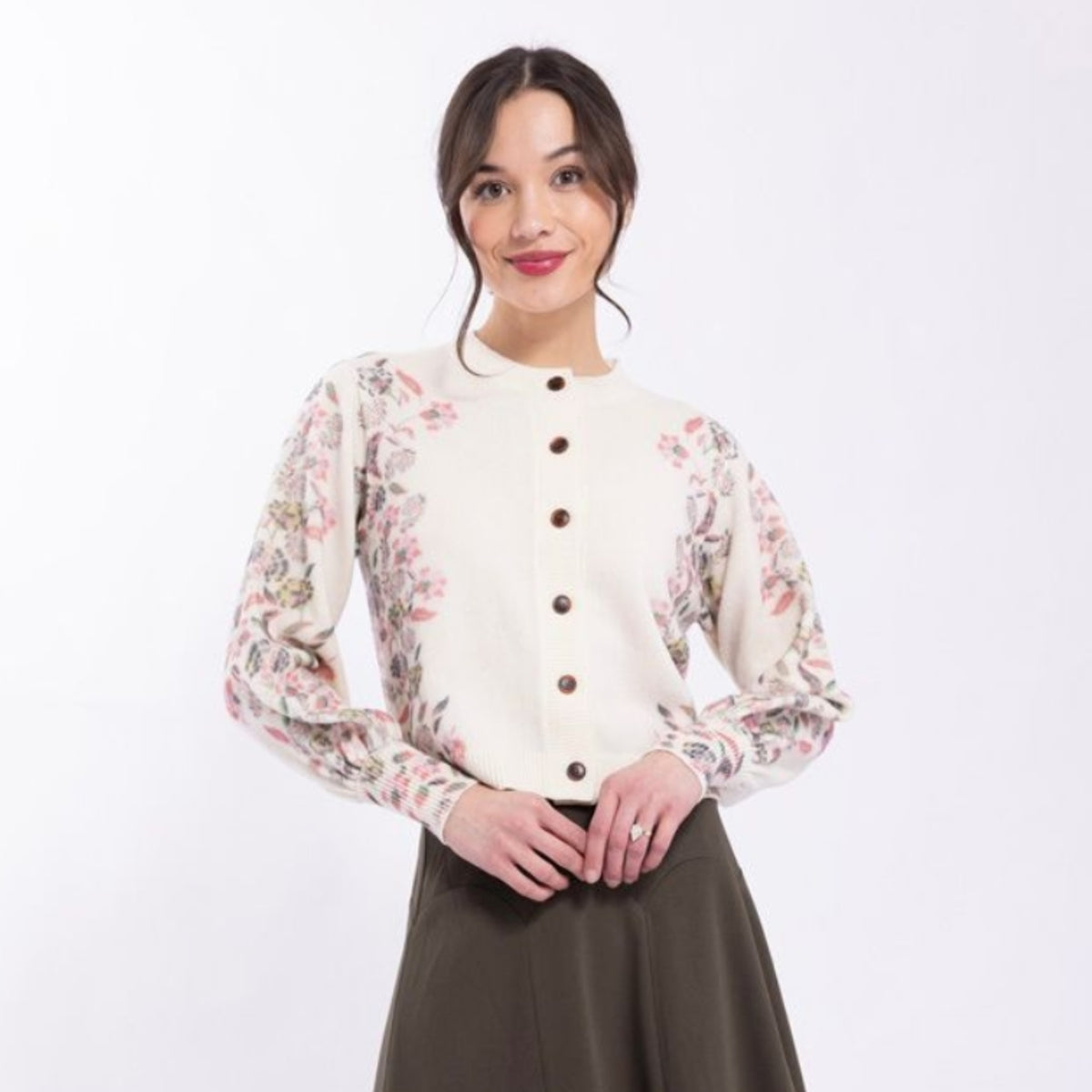 Floral Printed Cardigan
