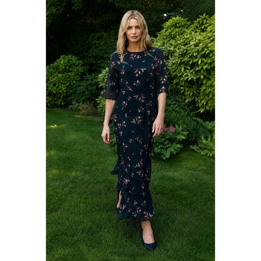 Bella K Dress Hunter/Teal Floral
