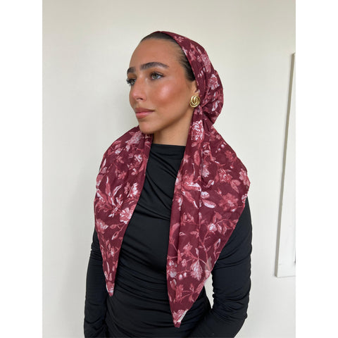 Merlot Meadow Headscarf SB