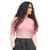 Pink Ombre Microribbed Tshirt