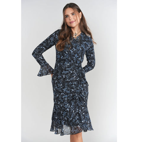 Becca Dress Abstract Navy Adina LV
