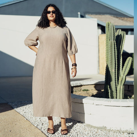 Zaza Dress Beige Code