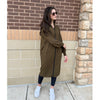 Ribbed Zip Dress Olive Align