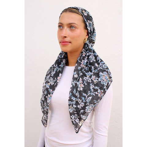 Frosted Floral Headscarf SB