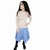 Blue Denim Panel Skirt KMW